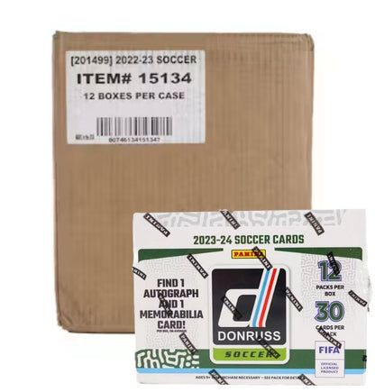 2023/24 Panini Donruss Soccer Hobby Box Sealed Case Break