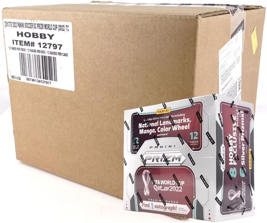 2022 Panini Prizm FIFA World Cup Soccer Hobby Box Sealed Case Break