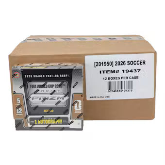 2026 Panini Prizm FIFA World Cup Soccer Hobby International 12-Box Sealed Case Break