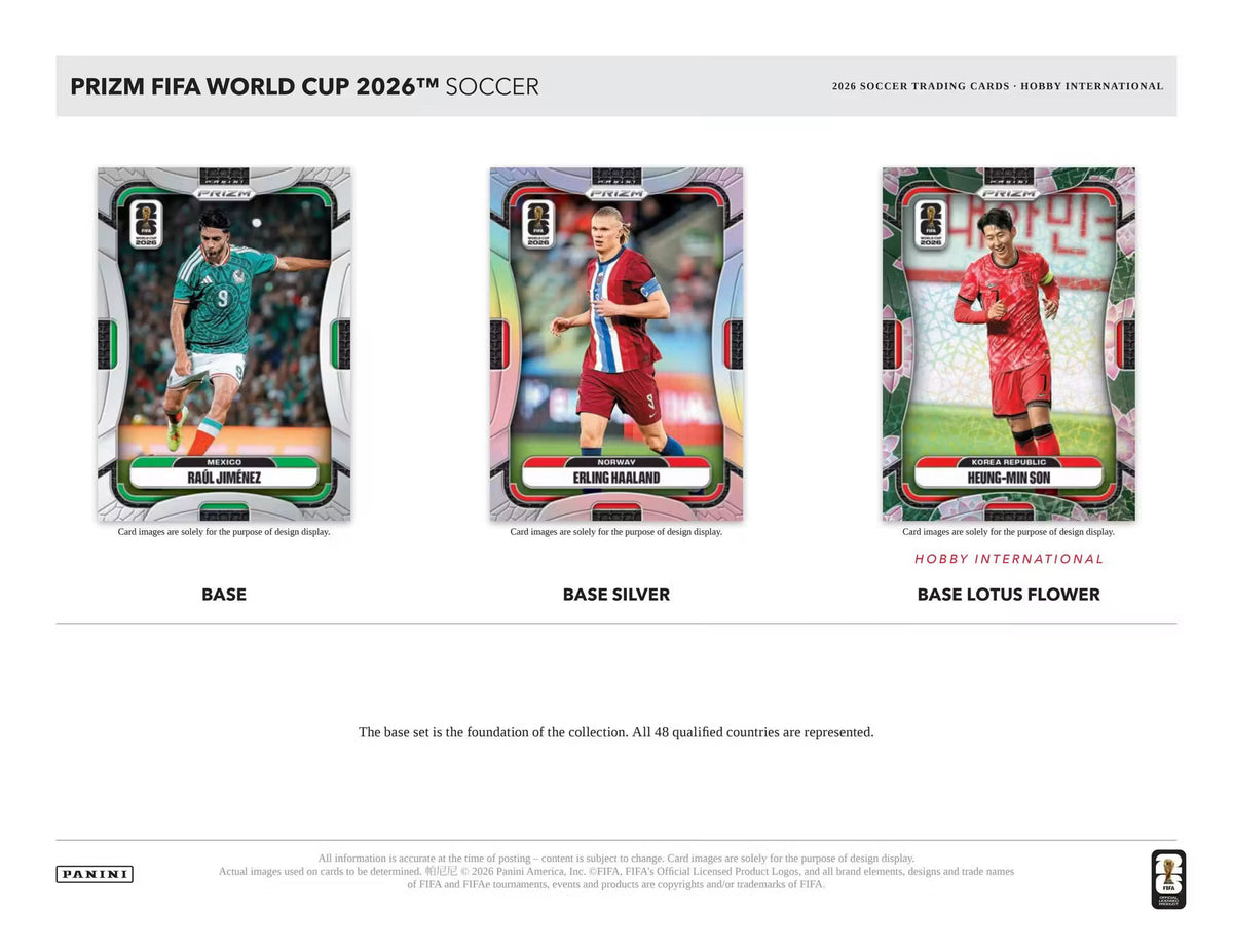2026 Panini Prizm FIFA World Cup Soccer Hobby International 12-Box Sealed Case Break