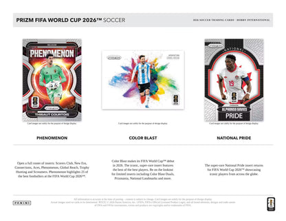 2026 Panini Prizm FIFA World Cup Soccer Hobby International 12-Box Sealed Case Break