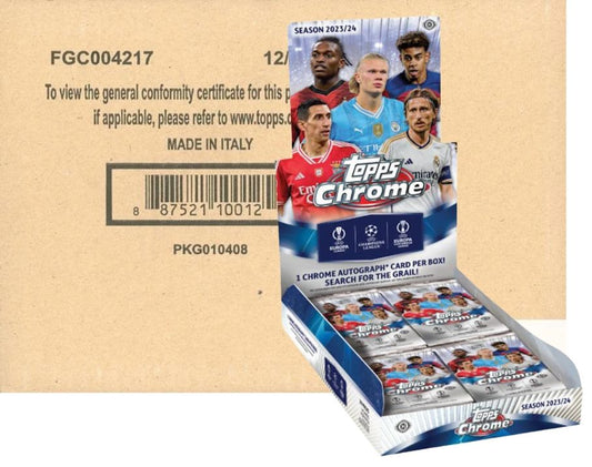 2023/24 Topps UEFA Club Competitions Soccer Hobby Sealed Case Break