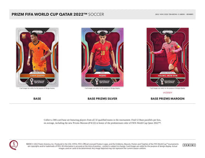 2022 Panini Prizm FIFA World Cup Soccer Hobby Box Sealed Case Break