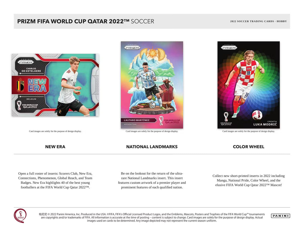 2022 Panini Prizm FIFA World Cup Soccer Hobby Box Sealed Case Break