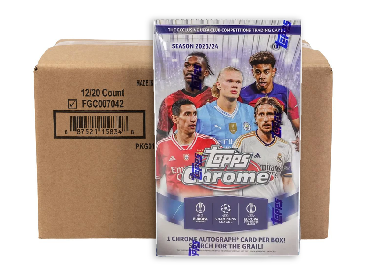 2023/24 Topps UEFA Club Competitions Soccer Hobby Sealed Case Break